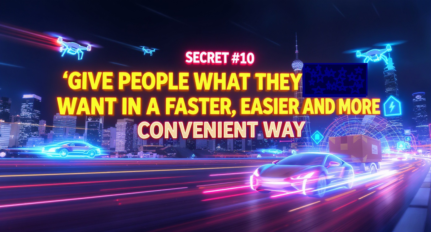 💡Millionaire Hustler’s Secret #10: Give People What They Want In A Faster, Easier And More Convenient Way